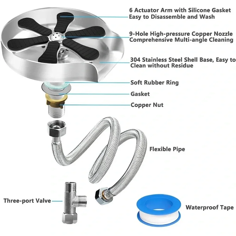 NIB Cup Washer/Glass Rinser for Kitchen Sink